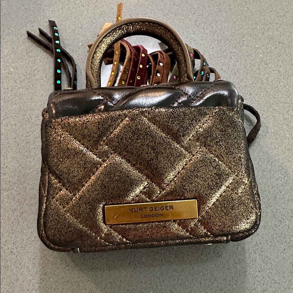 Kurt Geiger Mini Bag with Multicolor Fringe NWT comes with tags & dust bag boho - Picture 11 of 11